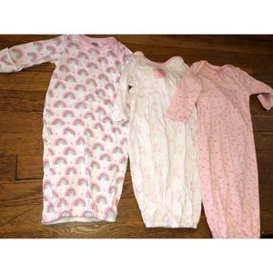 3 baby girl gowns